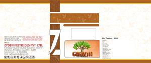Label of Zyden Pesticides trademark