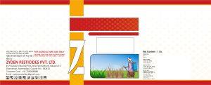 Label of Zyden Pesticides trademark